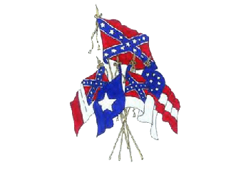 Confederate Flags Christmas Card